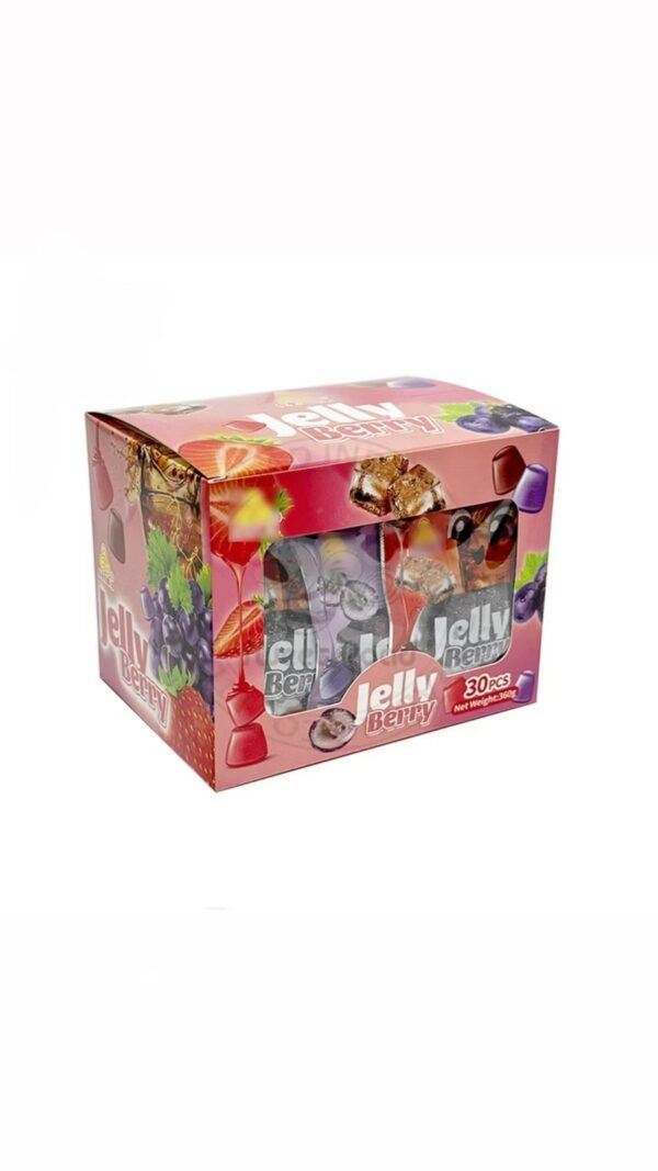 حلوى جيلي التوت الملونة بنكهات متنوعة
